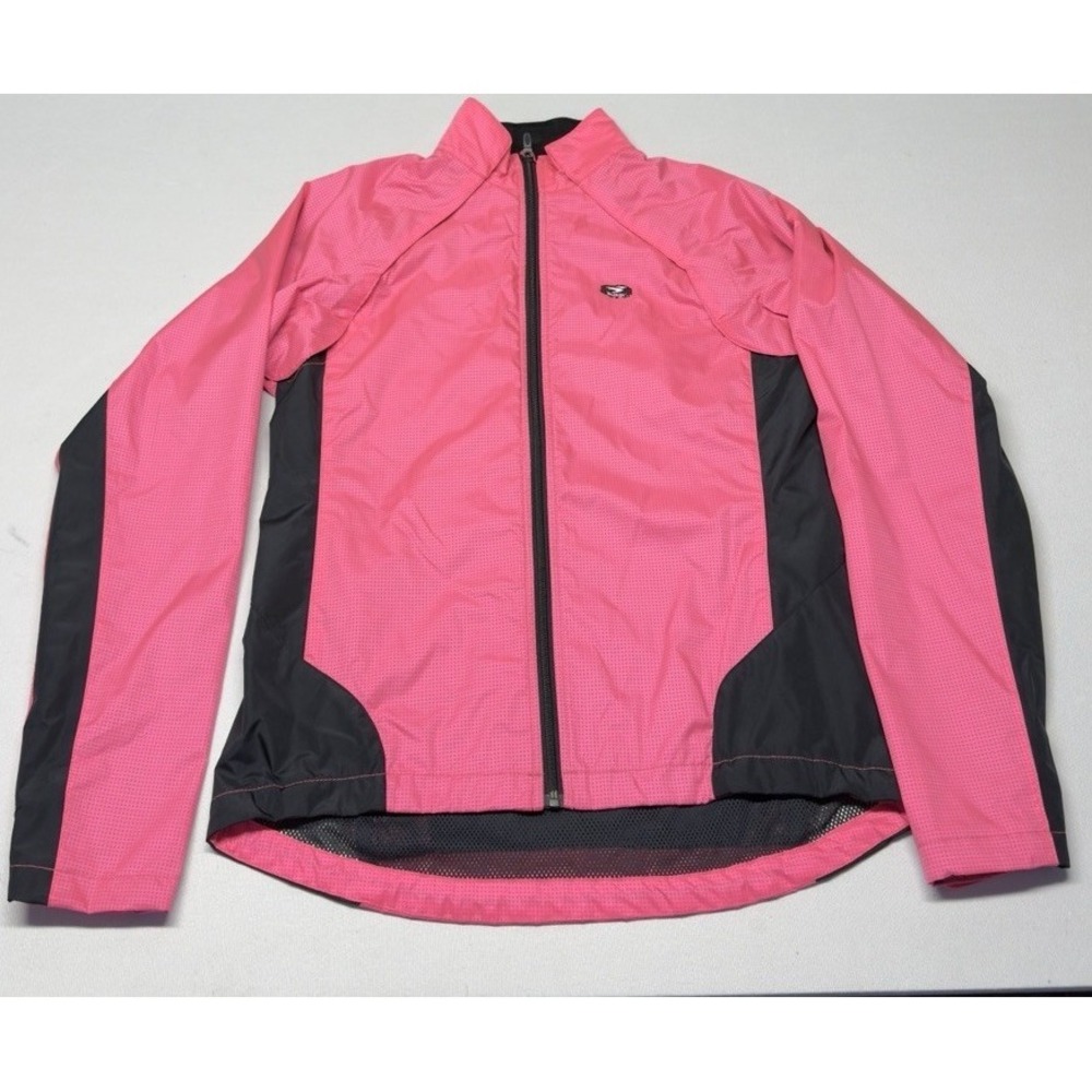 Sugoi Zap Versa Jacket Women's Medium‎ Pink Reflective Cycling Convertible Vest